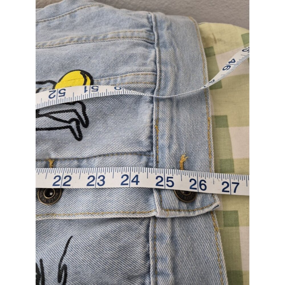 Brooklyn Cloth Mfg. Co. Unisex Blue NY City Graffiti Style Jean Jacket Size M - Picture 9 of 10